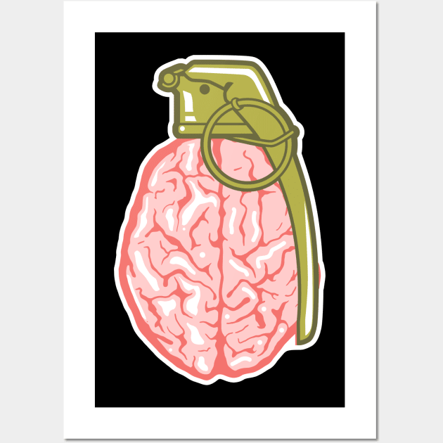 brain bombers Wall Art by yogaswara